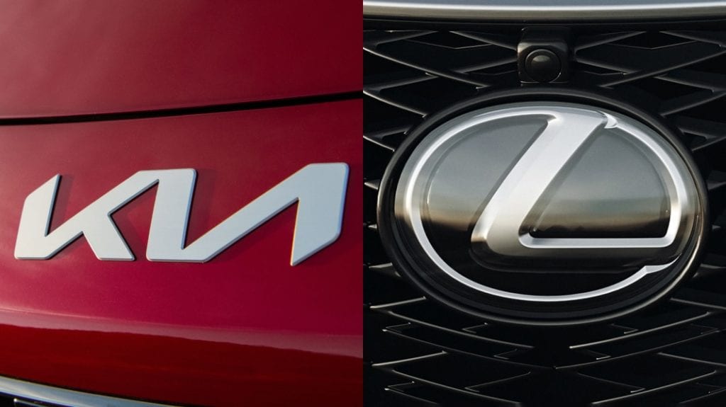 kia and lexus logos